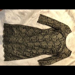 Ivanka Trump gold lace dress